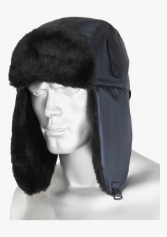 Шапка-ушанка СИРИУС-ЕВРО тёмно-серая