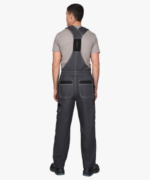 Полукомбинезон СИРИУС-ПРЕСТИЖ-Л темно-серый с черным