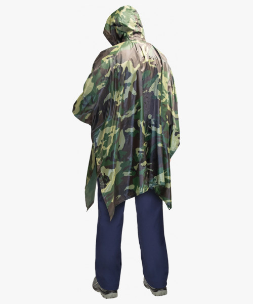 Пончо влагозащитное SIRIUS Стандарт (210 гр/м2) КМФ зеленый