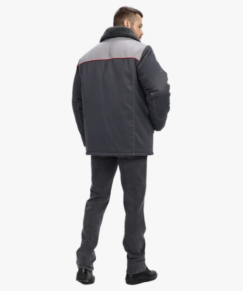 Куртка зимняя Фаворит MILL (тк.Смесовая,210), т.серый/серый