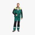 Костюм ProfLineBase-2 (тк.Твил,210) п/к, зеленый/черный/желтый
