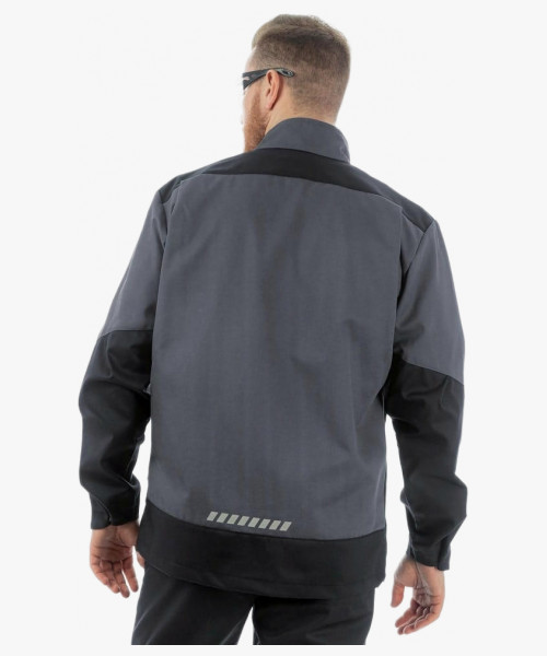 Куртка летняя мужская Brodeks KS234, цвет серый, чёрный