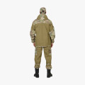 Костюм СИРИУС-ГОРКА куртка, брюки, помочи (полотно палаточное), хаки, отделка КМФ Мультикам