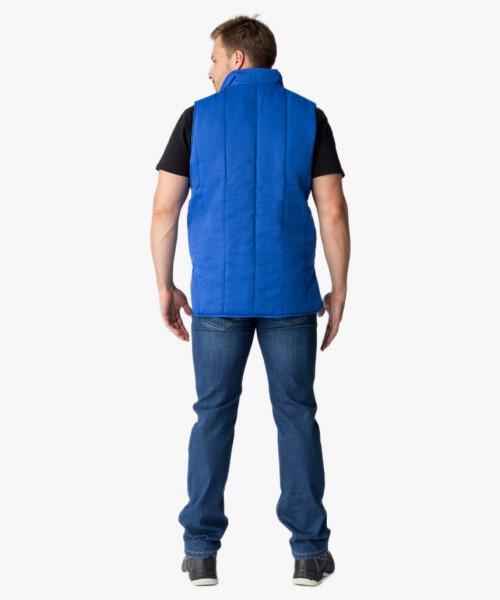 Жилет утепленный Универсальный (Смесовая, 210), васильковый