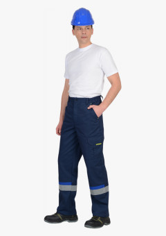 Брюки СИРИУС-БОСТОН  т. синий с васильковым