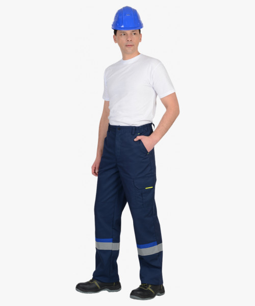 Брюки СИРИУС-БОСТОН  т. синий с васильковым