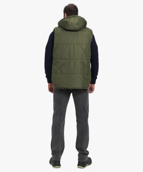 Жилет утепленный с капюшоном Респект (тк.Таслан), хаки