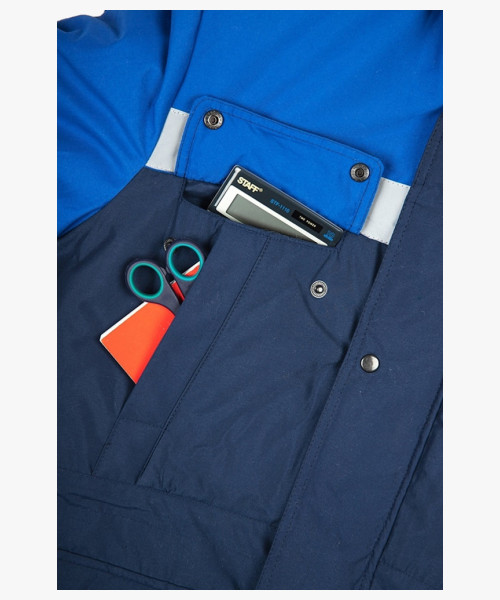 Костюм зимний Сибер СОП (Балтекс, 210) п/к, темно-синий/васильковый