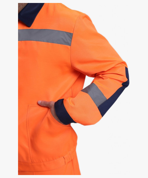 Костюм сигнальный Легион-2 СОП (тк.Смесовая,210) п/к, оранжевый/т.синий