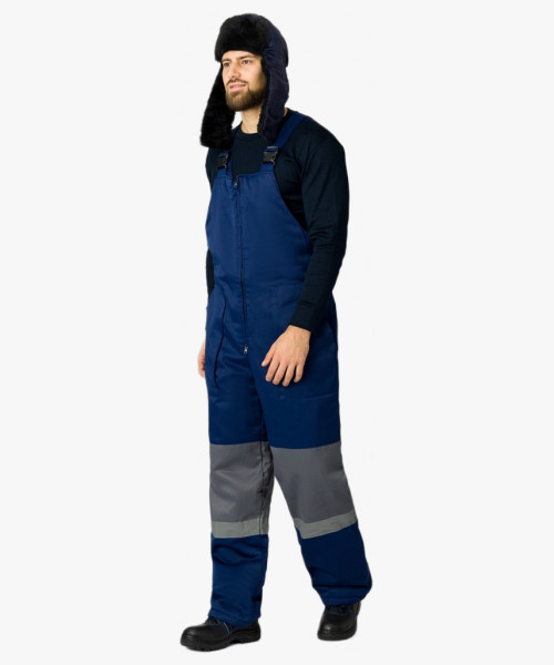 Костюм зимний Нордхард-2 СОП (тк.Смесовая,250) п/к, т.синий/серый