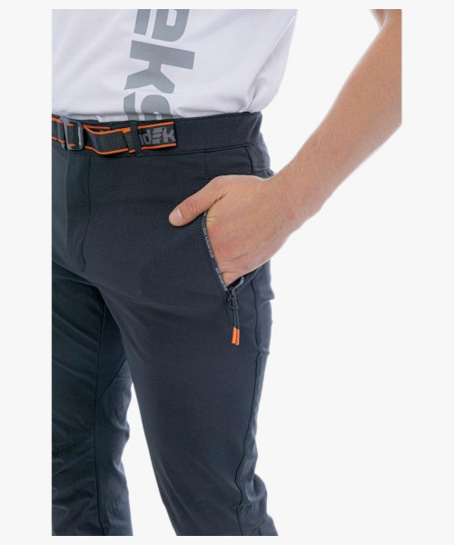 Брюки мужские летние Brodeks Urban KS316 приталенные, материал стрейч, цвет чёрный