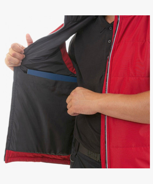 Жилет утеплённый Brodeks KW101, цвет красный, чёрный