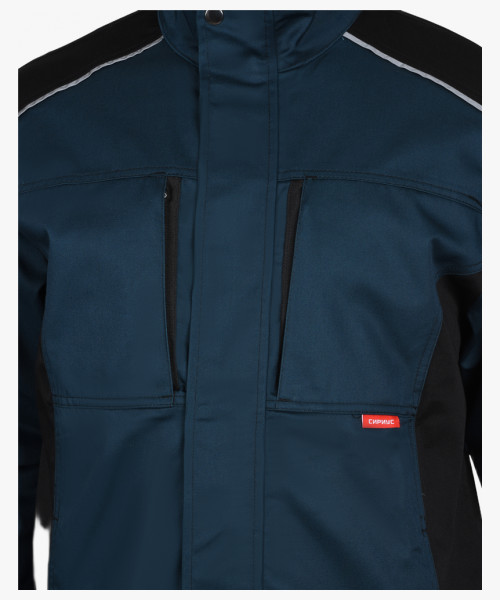 Костюм СИРИУС-ЦИТРИН куртка, полукомбинезон, морена с черным