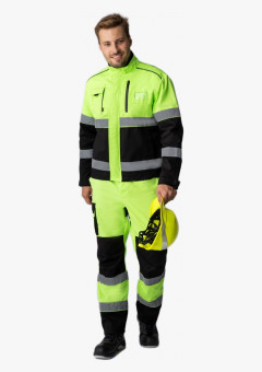 Костюм сигнальный (тк.Балтекс,210) брюки, лимонный/черный