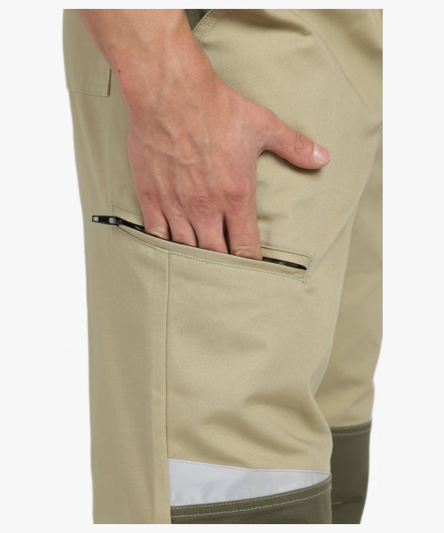 Полукомбинезон Челси CH (тк.Канвас,270), хаки/бежевый