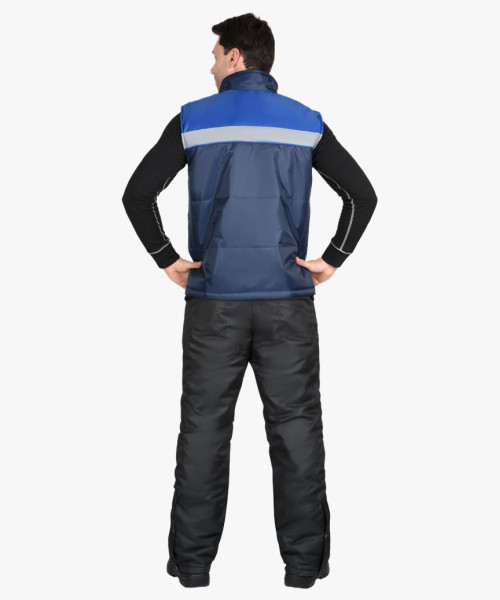 Жилет СИРИУС-ЭКСПРЕСС синий с васильковым и СОП