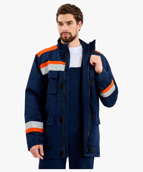 Костюм летний Энергия-А (13,2 кал.), т.синий/оранжевый