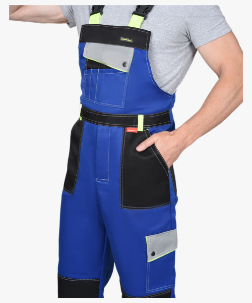 Костюм СИРИУС-ПОЛИНОМ куртка, п/к василек с черным и СОП 50 мм