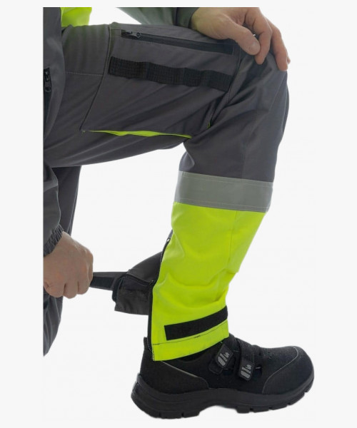 Комбинезон летний мужской Brodeks KS503, цвет жёлтый, серый