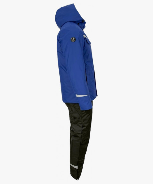 Костюм рабочий зимний Brodeks KW603, куртка, брюки, цвет синий, чёрный