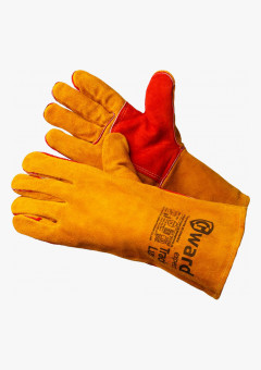 Track Lux Краги из спилка оранжевого цвета, усиленные