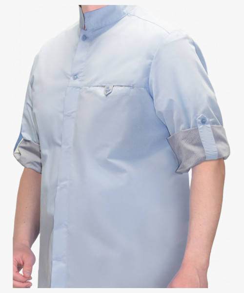 Блуза СИРИУС-ВЕНЕЦИЯ мужская голубая