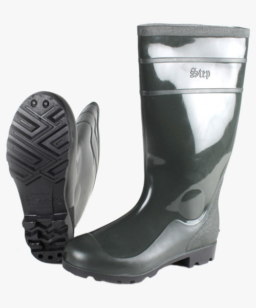 Сапоги мужские ПВХ двухкомпонентные Step, оливковый (арт.С-40)
