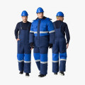 Костюм зимний Профи-Норд (Смесовая, 250) п/к, темно-синий/васильковый