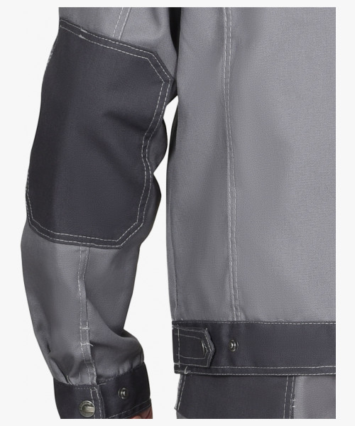 Куртк. СИРИУС-ВЕСТ-ВОРК ср. серый с т.серым пл. 275 г/кв.м