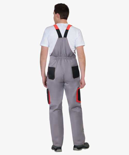 Полукомбинезон СИРИУС-CROWN серый с черным и красным