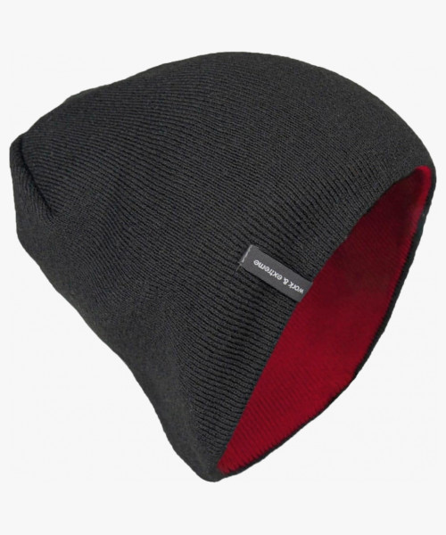 Шапка Brodeks Light Bicolor, цвет красный, чёрный