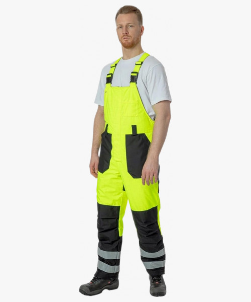 Полукомбинезон зимний мультизащитный Brodeks MW48-83В, цвет жёлтый, чёрный