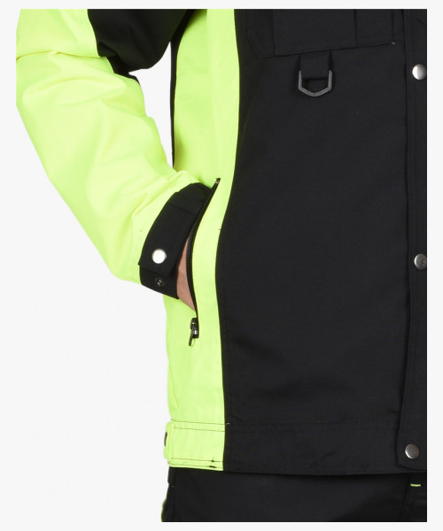 Куртка СИРИУС-ОНИКС черный с лимонным