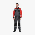 Костюм СИРИУС-ЛИГОР-2 куртка короткая, брюки, темно-серый с красным и черным, СОП