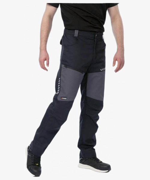 Брюки летние мужские Brodeks KS334, цвет серый, чёрный