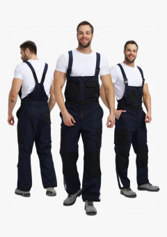 Полукомбинезон Милан CH (тк.Смесовая,260), т.синий/черный