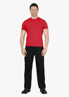 Футболка красная СИРИУС-СТАНДАРТ 160г/м2 в уп.100 шт. за шт.