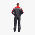 Костюм Бриготек-2 СОП (тк. Смесовая, 260) полукомбинезон, т.серый/красный