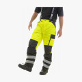 Брюки сигнальные зимние Brodeks KW308, цвет жёлтый, чёрный