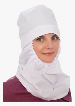 Подшлемник балаклава ХАССП с пелериной (тк.Оптима), белый