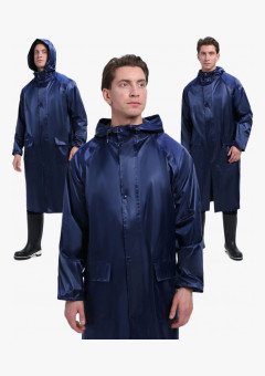 Плащ влагозащитный ProfLineLeader (ПВХ,240), т.синий