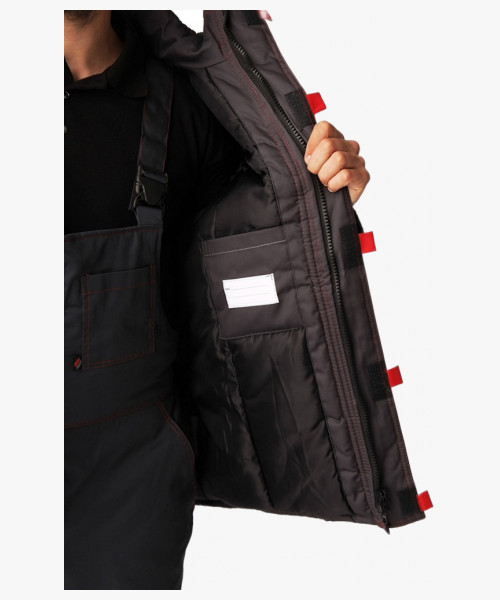 Куртка зимняя Фаворит (Балтекс, 210), тёмно-серый/серый