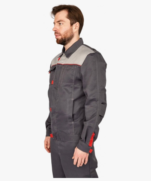 Костюм Фаворит-К (тк.Смесовая,210) п/к, т.серый/серый