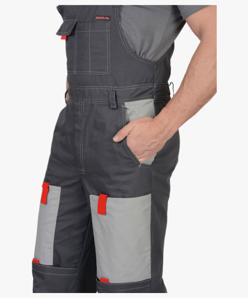 Костюм мужской летний СИРИУС-ФАВОРИТ куртка, п/к, т.серый со св.серым