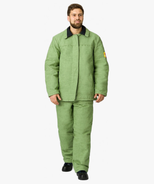 Костюм сварщика зимний 1 кл.защиты (тк.Брезент,480), хаки