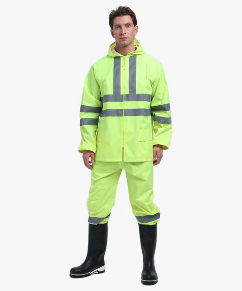 Костюм влагозащитный сигнальный ProfLineSpecialist СОП (ПВХ,210), желтый