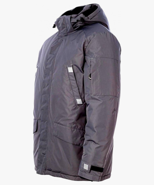 Куртка-парка зимняя мужская Brodeks KW204, цвет серый