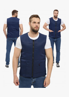 Жилет утепленный База (тк.Смесовая,210), т.синий