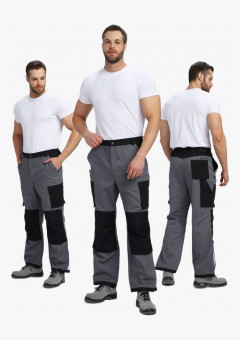 Брюки Милан CH (тк.Смесовая,260), т.серый/черный