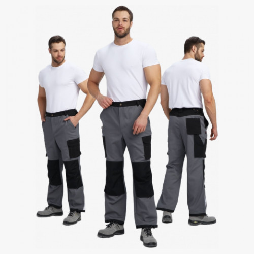 Брюки Милан CH (тк.Смесовая,260), т.серый/черный